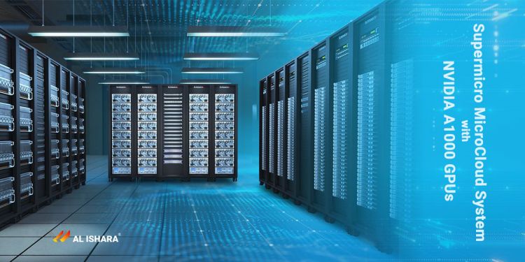 Supermicro MicroCloud System with NVIDIA A1000 GPUs